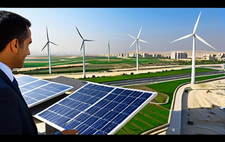 임팩트 투자와 글로벌 시장 동향 - Sustainable Finance in Action**

"A bustling modern cityscape in the Middle East, featuring sleek, e...