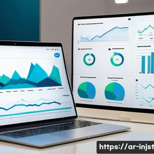 Home 33 임팩트 투자 플랫폼 소개 - A modern digital investment platform interface displayed on a sleek laptop screen with Arabic text, ...