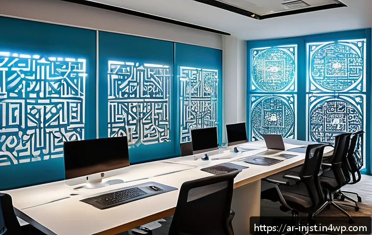 임팩트 투자와 기업의 혁신 문화 - A modern office space in a Middle Eastern corporate setting, featuring diverse teams of Arabic profe...