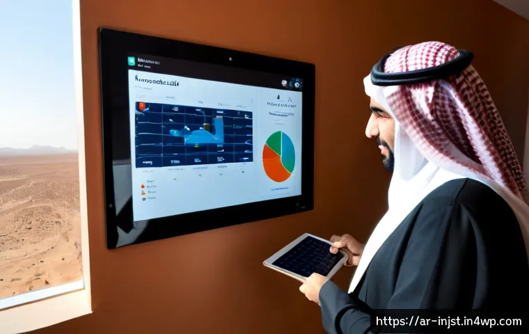 Home 17 임팩트 투자와 데이터 기반 의사 결정 - Photorealistic impact investment meeting in a contemporary Middle Eastern office, diverse Arab profe...